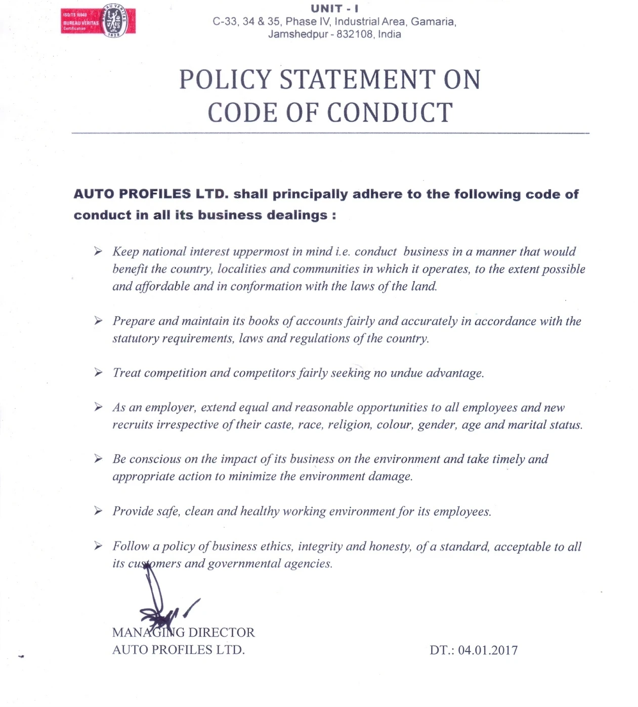 Code of Conduct image